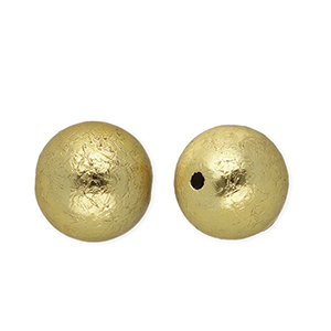 14 mm Acrylic beads round Gold