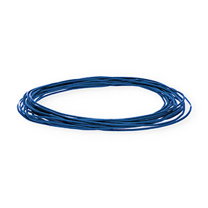 leather round 1mm Dark Blue