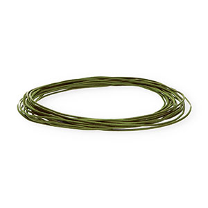 leather round 1mm Green
