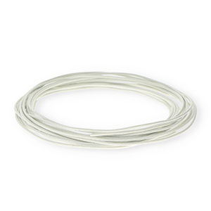 leather round 1,5mm White