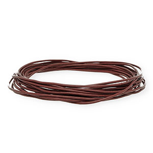 leather round 1,5mm Dark Brown