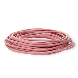 leather round 3mm Light Pink