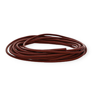 leather round 3mm Dark Bordeaux