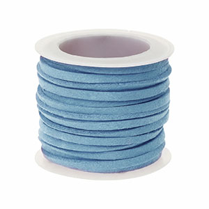 Faux suede flat 3mm Blue