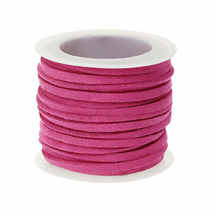 Faux suede flat 3mm Dark pink
