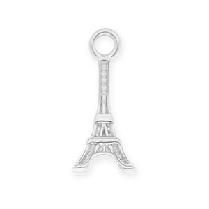 Stainless steel charms Eiffel Tower Silver