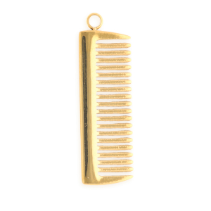 Stainless steel charms comb Gold