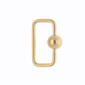Stainless steel findings clasp rectangle Gold