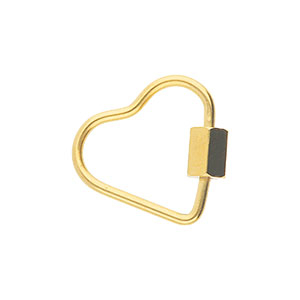 Stainless steel findings clasp heart Stainless steel findings clasp heart Gold