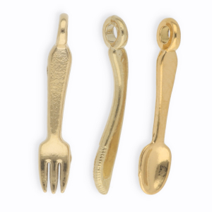 Stainless steel charms cutlery Gold