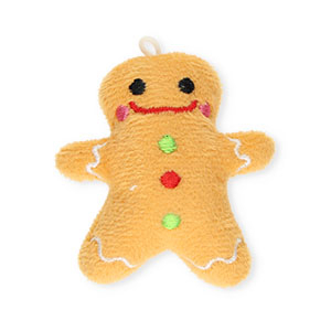Statement charms gingerbread man Camel Brown-Multicolour