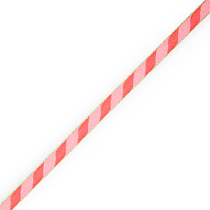 BY31&reg; Ribbon text candy cane Red-Light Pink-Gold