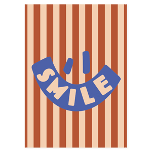 BY31&reg; Jewellery cards "Smile" Camel Brown-Rust Brown-Blue