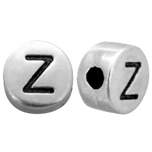 DQ European metal letterbead X Antique Silver (nickel free)