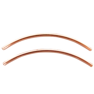 DQ metal findings tube 2x50mm Rose Gold 