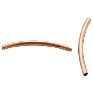 DQ metal findings tube 2.5x35mm Rose Gold 