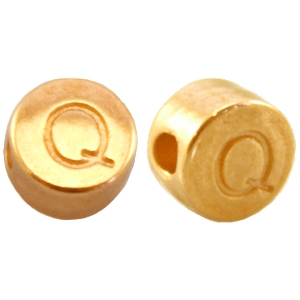 DQ European metal letterbead Q Gold (nickel free) 