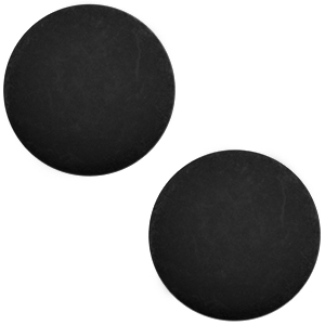 7 mm classic Polaris Elements cabochon matt Nero black