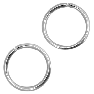 Stainless steel findings jump ring 8mm Silver