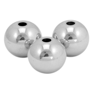 Stainless steel beads 6mm Silver
