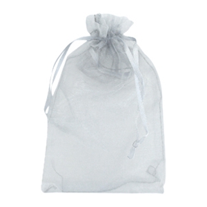 Jewellery organza bags 13x18cm Light Grey