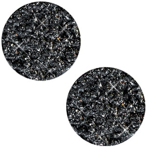 Goldstein flat 12 mm cabochon polaris elements Black