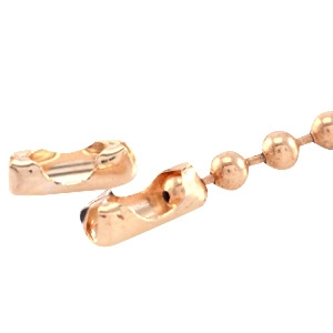 DQ metal findings ball chain clasp for 1.2mm chain DQ Rose Gold 