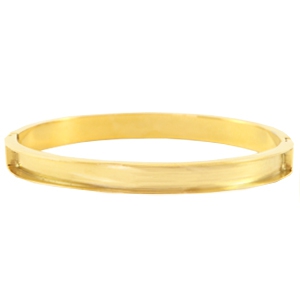 Stainless steel bracelets (for 5mm flat stringing material) Gold