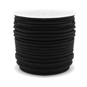 Coloured elastic cord 2.5mm Black