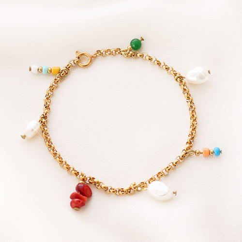 Summer jewellery with freshwater pearls nugget