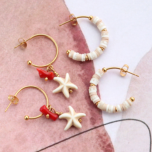 Create trendy earrings with stainless steel earring findings 