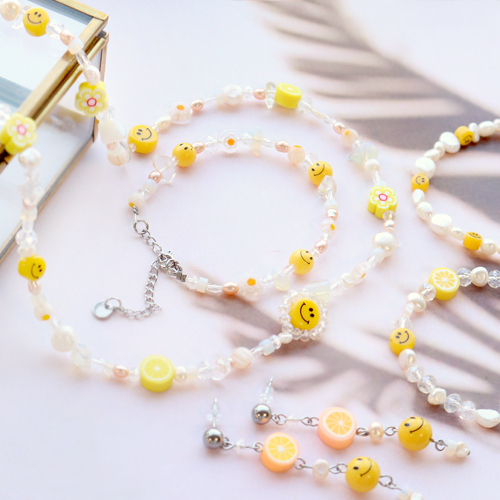 Get inspired and design must-have items with the new smiley beads 