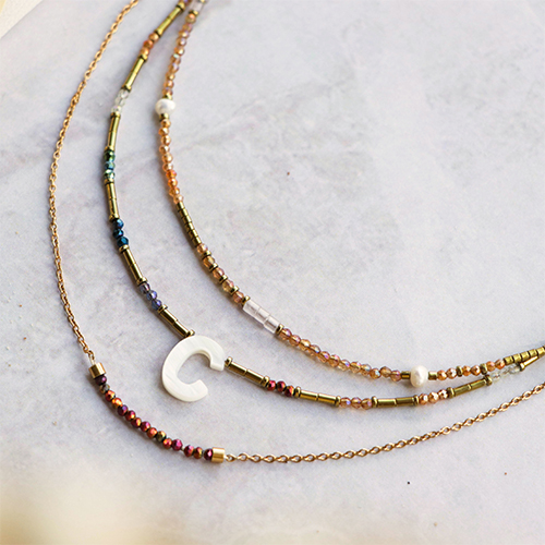 Get started and design necklaces with faceted beads