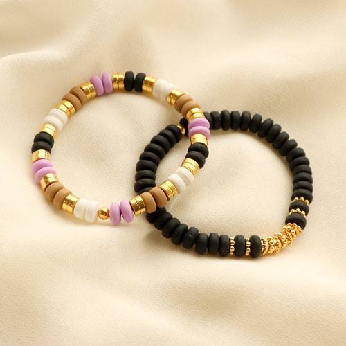 Create jewellery sets with polymer beads rondelle