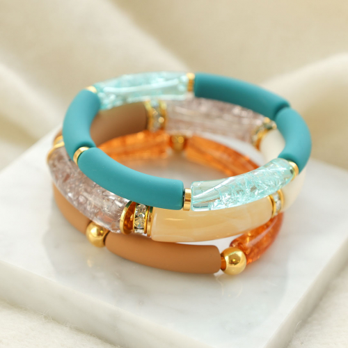 Get started with various acrylic tube beads