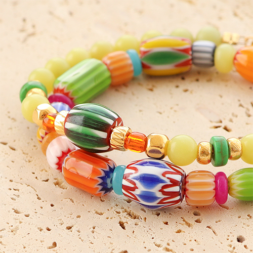 Bracelets inspiration with new millefiori beads
