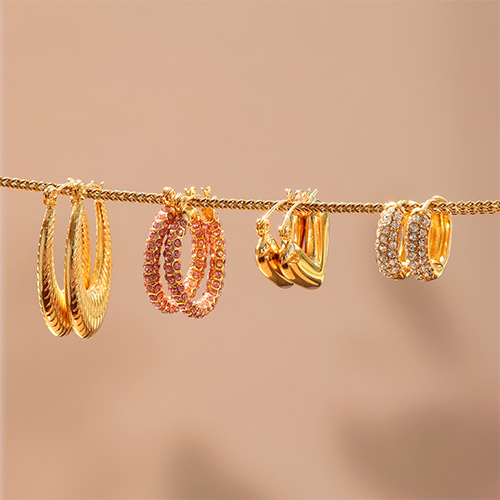 Mix & match with our stainless steel earring collection