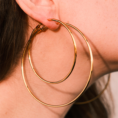 Mix and match with stainless steel earrings