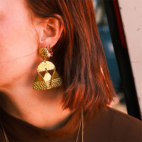 Inspiration with stainless steel earrings and charms 