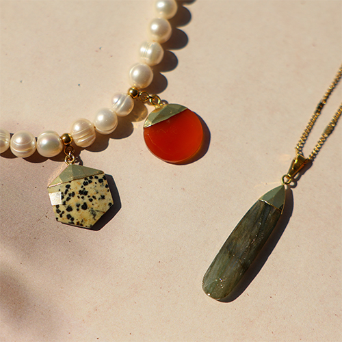 Natural stone charms for your jewellery collection 