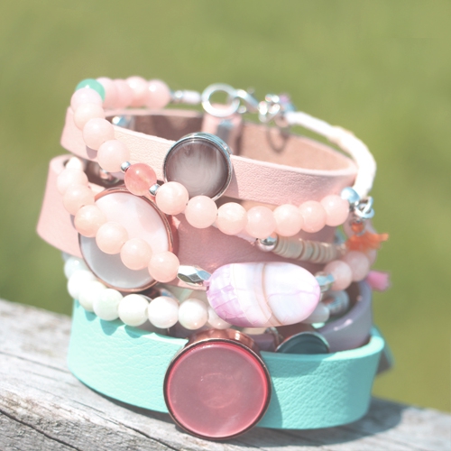 These summer Cuoio bracelets and beads are totally hot!