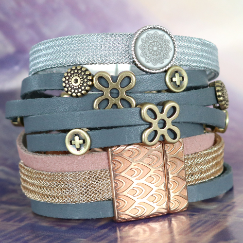 Wow!! Create these stylish Designer Quality metal bracelets with Designer Quality metal net cord 