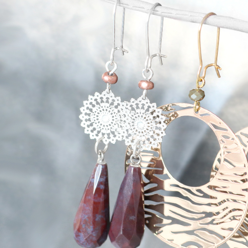 Bohemian pendants and connectorsto use in any jewellery creation
