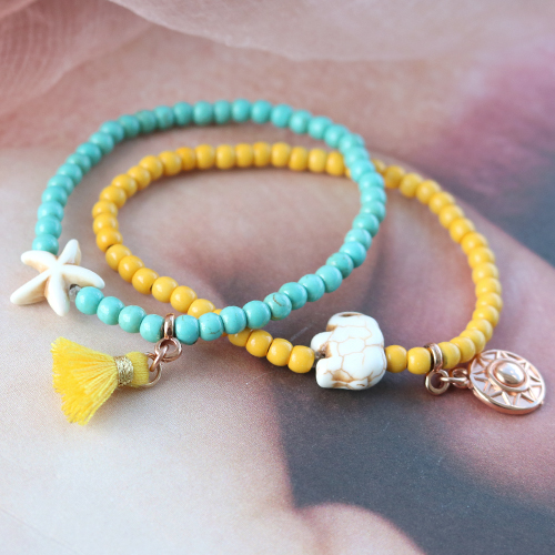 For a real summer look our ceramic beads are totally fun!