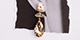 New crystal glass earrings 