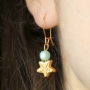 Jewellery with mint green Polaris Elements beads and golden details