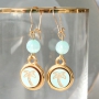 Jewellery with mint green Polaris Elements beads and golden details