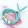 Trendy and universal bracelets of stitched elastic Ibiza ribbon