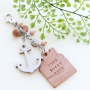 Timeless keychains with Designer Quality European leather house and anchor pendants