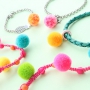 Summer special! Wonderful Pompom charms in the best colours 
